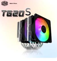 COOLER MASTER Soğutucu ana T620S çift kule 6 ısı borusu CPU soğutucu ARGB Fan radyatör LGA1700 KULE FAN